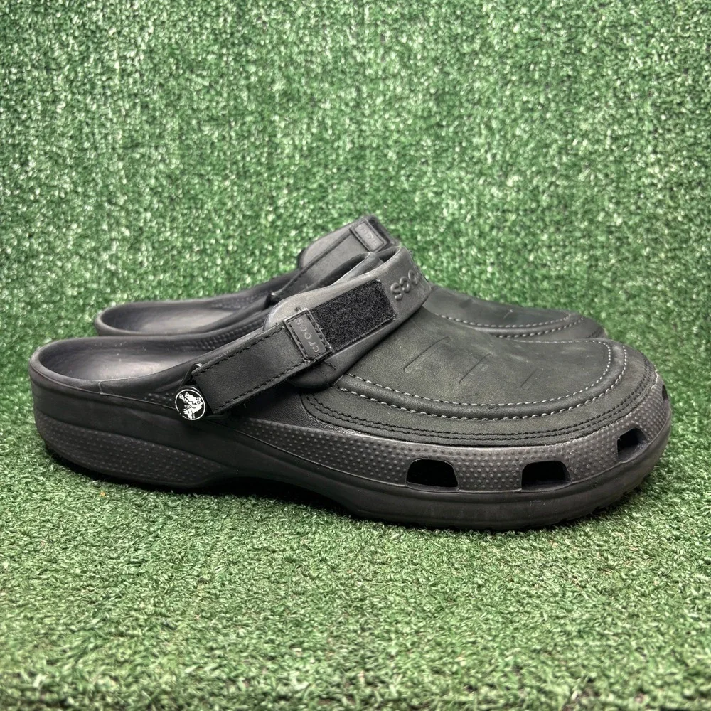 Crocs Yukon Vista II Clog Adjustable Strap Comfort Outdoor Mule Black Mens 12